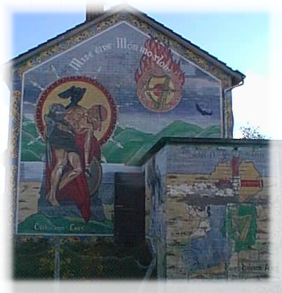 Modern Armagh mural depicts Cuchulainns death