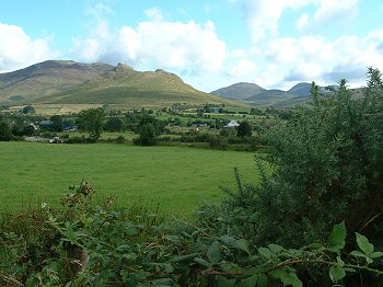 View of the Mourne Mountains from just outside Hilltown
